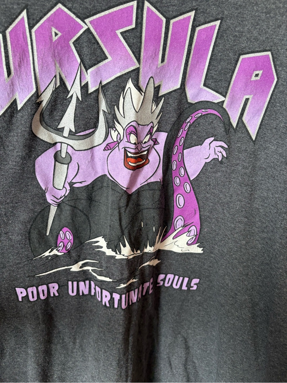 Disney Dark Gray Tee with Purple Ursula Graphic - Picture 3 of 8